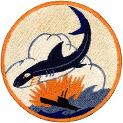 Patrol Squadron 6 (VP-6)
Established as Bombing Squadron ONE HUNDRED FORTY-SIX (VB-146) on 15 Jul 1943. Redesignated Patrol Bombing Squadron ONE HUNDRED FORTY-SIX (VPB-146) on 1 Oct 1944; Patrol Squadron ONE HUNDRED FORTY-SIX (VP-146) on 15 May 1946; Redesignated Medium Patrol Squadron (Landplane) SIX (VP-ML-6) on 15 Nov 1946; Patrol Squadron SIX (VP-6) on 1 Sep 1948, the third squadron to be assigned the VP-6 designation. Disestablished on 31 May 1993.

Lockheed P2V-2 Neptune, 1948-1950
Lockheed P2V-3/P2V-3W Neptune, 1950-1954
Lockheed P2V-5/5F Neptune, 1954-1962
Lockheed SP-2E Mod II Neptune, 1962-1965
Lockheed P-3A Orion, 1965-1974
Lockheed P-3B Orion, 1974-1977
Lockheed P-3B MOD Orion, 1977-1990
Lockheed P-3C UII.5MOD Orion, 1990-1993

Insignia (2nd) “Blue Sharks”  approved by CNO on 7 Oct 1952.

