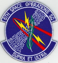 6th Space Operations Squadron
Translation: SUPRA ET ULTRA = Above and Beyond
