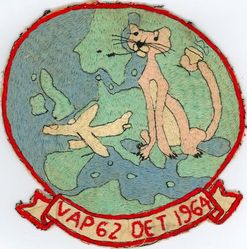 Heavy Photographic Squadron 62 Detachment (VAP-62 Det)
Established as Photographic Squadron SIXTY TWO (VJ-62) on 10 Apr 1952. Redesignated Heavy Photographic Squadron SIXTY TWO (VAP-62) "Tigers" on 2 Jul 1956. Disestablished on 15 Oct 1969.

Douglas A3D-2P/RA-3B Skywarrior, 1959-1969


