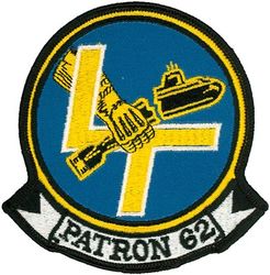 Patrol Squadron 62 (VP-62)
Established as Patrol Squadron SIXTY TWO (VP-62) "Broad Arrows" on 1 Nov 1970, the fourth squadron to be assigned the VP-62 designation.

Lockheed SP-2H Neptune, 1970-1971
Lockheed P-3A Orion, 1971-1972
Lockheed P-3A DIFAR Orion, 1972-1979
Lockheed P-3B Orion, 1979-1983
Lockheed P-3B TAC/NAV MOD Orion, 1983-1987
Lockheed P-3C UIII Orion, 1987-.

Insignia approved by CNO on 3 Aug 1971.

