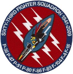 63d Fighter Squadron Inactivation
