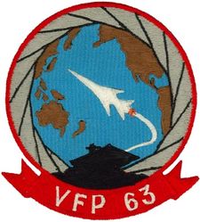 Light Photographic Squadron 63 (VFP-63)
Established as Composite Squadron Sixty-One (VC-61) on 20 Jan 1949. Redesignated Fighter Photographic Squadron Sixty One (VFP-61) in Jul 1956; Composite Photographic Squadron Sixty-Three (VCP-63) "Eyes of the Fleet" on 1 Jul 1959; Light Photographic Squadron Sixty Three (VFP-63) on 1 Jul 1961. Disestablished on 30 Jun 1982.

Douglas A3D-2P Skywarrior, 1959-1961
Vought F8U-1P Crusader, 1961-1982

