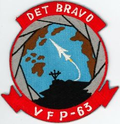 Light Photographic Squadron 63 Detachment Bravo (VFP-63 Det B) CVG-5 Western Pacific Cruise 
Established as Composite Squadron Sixty-One (VC-61) on 20 Jan 1949. Redesignated Fighter Photographic Squadron Sixty One (VFP-61) in Jul 1956; Composite Photographic Squadron Sixty-Three (VCP-63) on 1 Jul 1959; Light Photographic Squadron Sixty Three (VFP-63) â€œEyes of the Fleetâ€ on 1 Jul 1961. Disestablished on 30 Jun 1982.

Deployment: USS Ticonderoga (CVA-14), CAG-5, Vought F8U-1P/RF-8A Crusader

