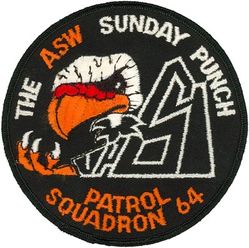 Patrol Squadron 64 (VP-64)
VP-64 "Condors"
1976- (2nd insignia)
Established as VP-64 on 1 Nov 1970-.
Lockheed P-3A/B/C Orion
