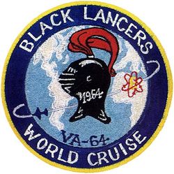Attack Squadron 64 (VA-64) World Cruise 
VA-64 "Black Lancers"
8 Feb 1964-3 Oct 1964
Douglas A4-D2 Skyhawk
