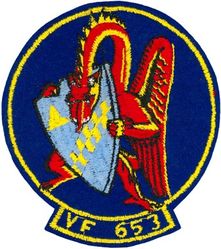 Fighter Squadron 653 (VF-653)
Established as Reserve Fighter Squadron SIX HUNDRED FIFTY THREE (VF-653) in Dec 1949. Redesignated Fighter Squadron ONE HUNDRED FIFTY ONE (VF-151) on 4 Feb 1953; Attack Squadron ONE HUNDRED FIFTY ONE (VA-151) on 7 Feb 1956; Attack Squadron TWENTY THREE (VA-23) on 23 Feb 1959. Disestablished on 1 Apr 1970. 
Vought F4U-4 Corsair 
