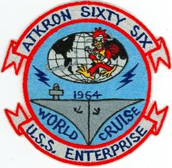 Attack Squadron 66 (VA-66) WORLD CRUISE 1964
VA-66 "Waldomen"
1964
Douglas A4D-2N (A-4C) Skyhawk 
