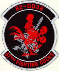 67th Fighter Squadron F-15C 82-0038
Japanese made by Tiger Embroidery
