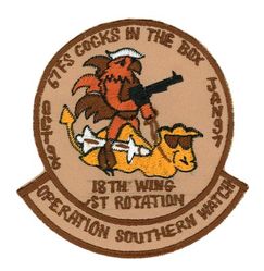 67th Fighter Squadron OPERATION SOUTHERN WATCH
Keywords: desert