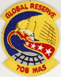 708th Military Airlift Squadron, (Associate)
Constituted as 708th Military Airlift Squadron (Associate) on 18 Oct 1971 and allotted to the reserve on 1 Oct 1972. Consolidated on 19 Sep 1985 with 308th Troop Carrier Squadron. Redesignated 708th Airlift Squadron (Associate) on 1 Feb 1992. Redesignated 708th Airlift Squadron on 1 Oct 1994. Inactivated on 30 Sep 1996.
