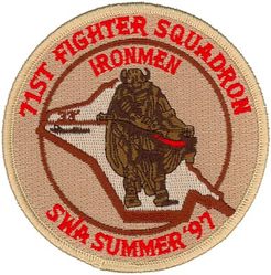 71st Fighter Squadron Operation SOUTHERN WATCH 1997 
Keywords: desert