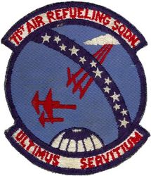 71st Air Refueling Squadron, Heavy
Translation: ULTIMUS SERVITIUM = The Ultimate Service
