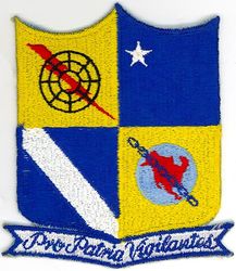 711th Aircraft Control and Warning Squadron
Translation: PRO PATRIA VIGILANTES = Always Watchful

Emblem approved on 18 Feb 1957
