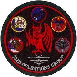 732d Operations Group Gaggle
Gaggle consists of (from bottom left): 867th Reconnaissance Squadron, 22d Reconnaissance Squadron, 17th Reconnaissance Squadron, 30th Reconnaissance Squadron & 732d Operations Group Detachment 1. 
