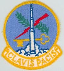 742d Strategic Missile Squadron (ICBM-Minuteman) 
Translation: CLAVIS PACIS = The Key to Peace
