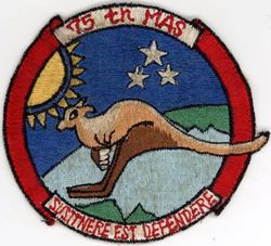 75th Military Airlift Squadron 
Constituted 75th Ferrying Squadron (Special) on 30 Jan 1943. Activated on 8 Feb 1943. Redesignated 75th Transport Transition Squadron on 4 Jun 1943. Disbanded on 31 Mar 1944. Reconstituted, and redesignated 75th Air Transport Squadron, Medium, on 20 Jun 1952. Activated on 20 Jul 1952. Redesignated: 75th Air Transport Squadron, Heavy, on 8 Oct 1953; 75th Military Airlift Squadron on 8 Jan 1966; 75th Airlift Squadron on 1 Nov 1991-.

Translation: SUSTINERE EST DEFENDERE = To Support is to Defend

