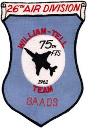 75th Fighter-Interceptor Squadron William Tell Competition 1961
