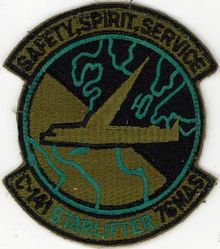 76th Military Airlift Squadron
Constituted as 76 Ferrying Squadron (Special) on 30 Jan 1943. Activated on 8 Feb 1943. Redesignated as 76 Transport Transition Squadron on 4 Jun 1943. Disbanded on 31 Mar 1944. Reconstituted, and redesignated as 76 Air Transport Squadron, Medium, on 20 Jun 1952. Activated on 20 Jul 1952. Redesignated as 76 Military Airlift Squadron on 8 Jan 1966; 76 Airlift Squadron on 1 Oct 1991-.
Keywords: subdued
