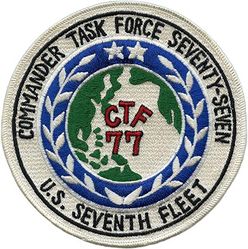 Commander Task Force 77 (CTF-77) 
Task Force 77 is the aircraft carrier battle/strike force of the USN Seventh Fleet.
