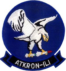 Attack Squadron 1L1 (VA-1L1)
VA-1L1
Insignia approved on 30 Sep 1969.
Established as VA-771. Redesignated VA-1L1 on 1 July 1968-?.   
Douglas A4D-2 Skyhawk
