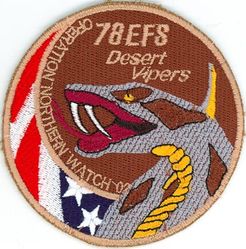 78th Expeditionary Fighter Squadron Operation Northern Watch F-16 Swirl
Keywords: desert