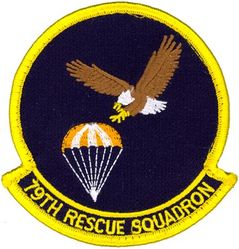 79th Rescue Squadron
Established as 79th Air Rescue Squadron on 17 Oct 1952. Activated on 14 Nov 1952. Inactivated on 18 Sep 1960. Activated on 10 May 1961. Redesignated 79th Aerospace Rescue and Recovery Squadron on 8 Jan 1966. Inactivated on 30 Jun 1972. Redesignated 79th Rescue Flight on 1 Apr 1993. Activated on 1 May 1993. Inactived on 1 Jul 1998. 79th Rescue Squadron on 1 Oct 2003-.
