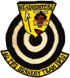 80th Tactical Fighter Squadron Gunnery Team 1970
