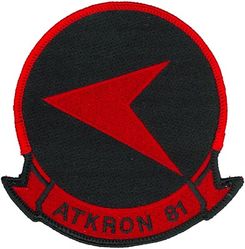 Attack Squadron 81 (VA-81)
ATKRON 81
1980's-1988
LTV A-7E Corsair II

