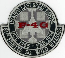 81st Fighter Squadron F-4G
Fake
