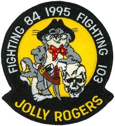 Fighter Squadron 84 (VF-84) Redesignation to Fighter Squadron 103 (VF-103)
VF-84 "Jolly Rogers"
1995
Grumman F-14A Tomcat
