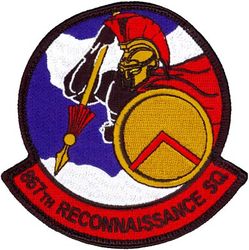 867th Reconnaissance Squadron
Organized as 92 Aero Squadron on 21 Aug 1917. Demobilized on 21 Dec 1918. Reconstituted, and consolidated (1942), with 17 Reconnaissance Squadron (Light), which was constituted on 20 Nov 1940. Activated on 15 Jan 1941. Redesignated as: 92 Bombardment Squadron (Light) on 14 Aug 1941; 92 Reconnaissance Squadron (Medium) on 30 Dec 1941; 433 Bombardment Squadron (Medium) on 22 Apr 1942; 10 Antisubmarine Squadron (Heavy) on 29 Nov 1942; 867 Bombardment Squadron (Heavy) on 21 Oct 1943. Inactivated on 4 Jan 1946. Redesignated as 867 Reconnaissance Squadron on 9 Aug 2012. Activated on 10 Sep 2012.
 
