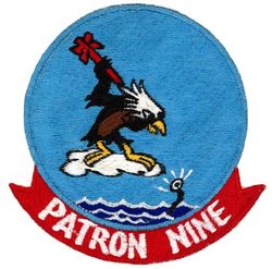 Patrol Squadron 9 (VP-9)
Established as Patrol Squadron NINE (VP-9) on 15 Mar 1951, the second squadron to be assigned the VP-9 designation.

Consolidated PB4Y-2/2S Privateer, 1951-1953
Lockheed P2V-2 Neptune, 1953-1960
Lockheed P2V-7 Neptune, 1960-1962
Lockheed SP-2H Neptune, 1962-1963
Lockheed P-3A Orion, 1963-1966
Lockheed P-3B Orion, 1966-1976
Lockheed P-3C UI Orion, 1976-1990
Lockheed P-3C UIIIR Orion, 1990-2015
Boeing P-8 Poseidon, 2017-.

Insignia (2nd) “Golden Eagles” approved by CNO on 15 Jun 1954.

