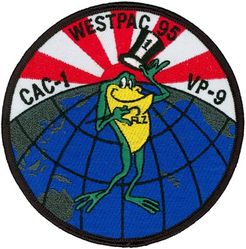 Patrol Squadron 9 (VP-9) WESTPAC 1995
VP-9 "Golden Eagles"
1995
Established as VP-9 (2nd) on 15
Mar 1951-.
Lockheed P-3C UIIIR Orion
