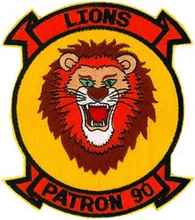 Patrol Squadron 90 (VP-90)
VP-90 "The Lions"
1990-1994 (4th insignia)
Established as VP-90 on 1 Nov 1970-30 Sep 1994.
Lockheed P-3B MOD Orion
