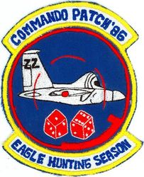 90th Tactical Fighter Squadron Exercise COMMANDO PATCH 1986
