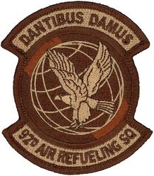 92d Air Refueling Squadron
Emblem approved on 16 Nov 1994.
Keywords: desert