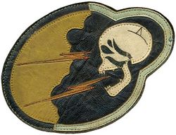 92 Fighter Squadron, Single Engine 
Constituted 92 Pursuit Squadron (Interceptor) on 13 Jan 1942. Activated on 9 Feb 1942. Redesignated: 92 Fighter Squadron on 15 May 1942; 92 Fighter Squadron, Single Engine probably in Aug 1943. Inactivated on 27 Dec 1945.

Insignia approved on 30 Jun 1945. Indian made painted multi piece leather.

Stations. Morris Field, NC, 9 Feb 1942; Dale Mabry Field, FL, 1 May 1942; Muroc, CA, 27 Jun-4 Oct 1942; Port Lyautey, French Morocco, 11 Nov 1942; Louis Gentil Field, French Morocco, 16 Dec 1942; Mediouna, French Morocco, 9 Jan 1943; Thelepte, Tunisia, 12 Jan 1943; Le Kouif Airfield, Algeria, 17 Feb 1943; Youks-les-Bains, Algeria, 22 Feb 1943; La Kouif Airfield, Algeria, 24 Feb 1943; Thelepte, Tunisia, 6 Mar 1943; Youks-les-Bains, Algeria, 29 Mar 1943; Maison Blanche, Algeria, 6 Apr 1943; Warnier, Algeria, 12 May 1943; Sidi Ahmed, Tunisia, 15 Aug 1943; Castelvetrano, Sicily, 13 Oct 1943; Capodichino, Italy, 17 Jan-14 Feb 1944; Karachi, India, 22 Mar 1944; Kwanghan, China, 15 May 1944; Fungwanshan, China, 12 Feb 1945; Huhsien, China, 20 Aug 1945; Hsian, China, Oct-27 Dec 1945.

