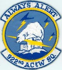 922d Aircraft Control and Warning Squadron
