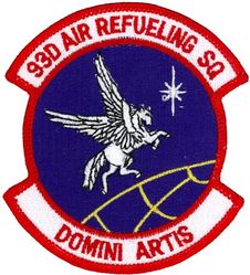 93d Air Refueling Squadron
Official Translation: DOMINI ARTIS = Masters of the Art
