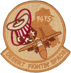 94th Expeditionary Fighter Squadron Operation SOUTHERN WATCH 
Keywords: desert