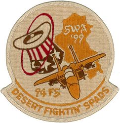 94th Expeditionary Fighter Squadron Operation SOUTHERN WATCH 1999
Keywords: desert
