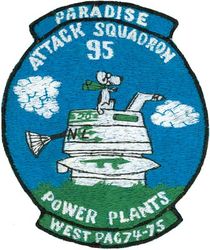 Attack Squadron 95 (VA-95) Power Plants WESTPAC 1974-1975
VA-95 "Green Lizards"
1974-1975
Grumman A-6A; A-6B; KA-6D Intruder
