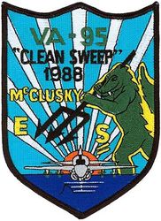 Attack Squadron 95 (VA-95) Award 1988
VA-95 "Green Lizards"
1988
Grumman A-6E; KA-6D Intruder
