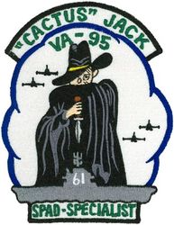 Attack Squadron 95 (VA-95)  
VA-95 "Skyknights"
1952-1965
Douglas AD-1; AD-4NA; AD-4; AD-4L; AD-6 (A-1H); AD-7 (A-1J) Skyraider 
