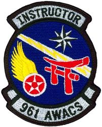 961st Airborne Warning and Control Squadron Instructor
