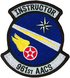 961st Airborne Air Control Squadron Instructor
