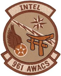 961st Airborne Warning and Control Squadron Intelligence
Keywords: desert