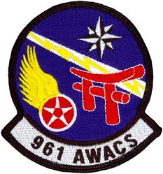 961st Airborne Air Control Squadron Heritage
Active 1 Aug 1994 - present.  
