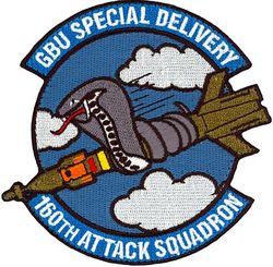 160th Attack Squadron Guided Bomb Unit 15
The 160th Attack Squadron assigned to 163d Operations Group, 163d Attack Wing stationed at March ARB, CA which is the Formal Training Unit (FTU) for the MQ‐9 Reaper.
