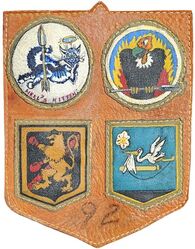 Carrier Air Group 92 (CVG-92) 
Established as Carrier Air Group 92 (CVG-92) on 2 Dec 1944. Disestablished on 18 Dec 1946.

Squadrons.
Fighting Squadron NINETY TWO (VF-92), Grumman F6F-5, F6F-5N, F6F-5E Hellcat
Bombing-Fighting Squadron NINETY TWO (VBF-92), Vought F4U-4 Corsair
Bombing Squadron NINETY TWO (VB-92), Vought SB2-4E Vindicator
Torpedo Squadron NINETY TWO (VT-92), Grumman TBM-3E Avenger

Deployment.
24 Sep 1945-15 Dec 1945, USS Lexington (CV-16),  ComCarDiv 3, West Pacific Cruise

